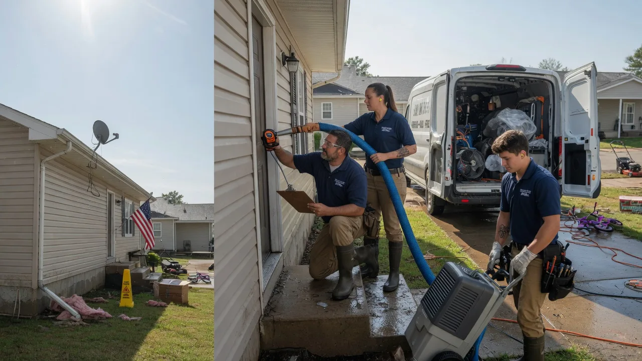 Ceiling Water Damage Restoration in Brighton, IA near me